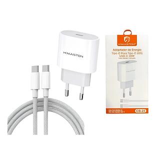 Kit Carregador Hmaston USB-C 30W Sovenda Caixa 200pcs